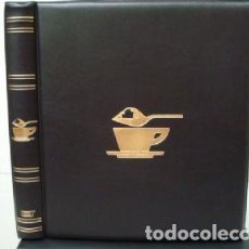 Coleccionismo Marcapáginas: ALBUM SOBRES DE AZUCAR. TAMAÑO 27X33 CM. 4 ANILLAS. COLOR NEGRO.LUXE.