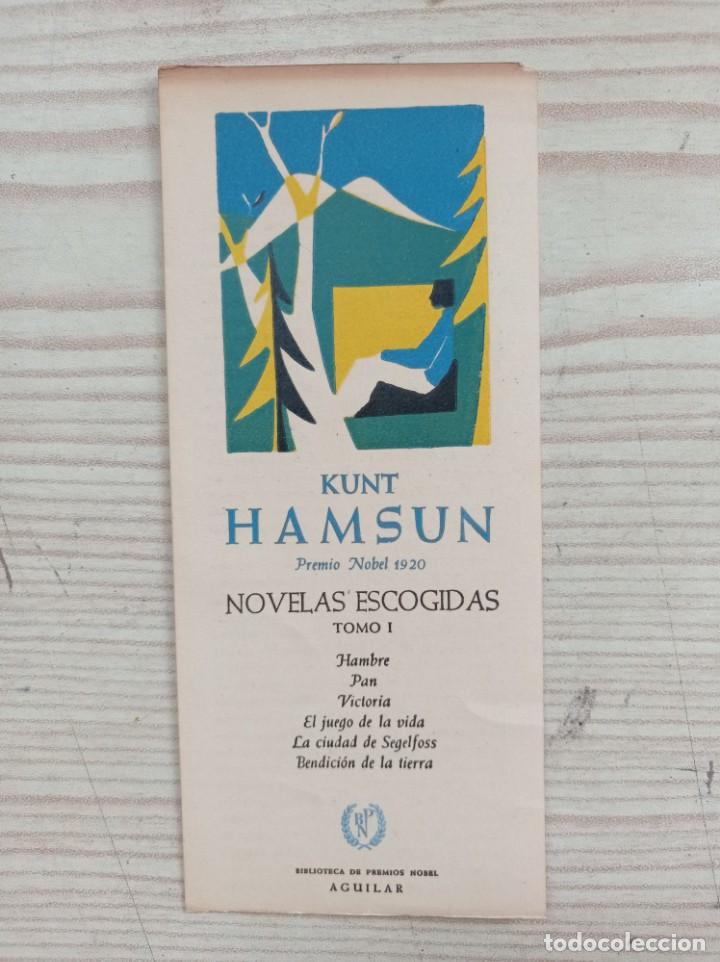 Collezionismo Segnalibri: Marcapaginas Knut Hamsun - Novelas Escogidas Tomo I - Lote 1