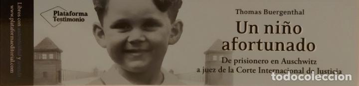 Coleccionismo Marcap&aacute;ginas: MARCAPAGINAS - PLATAFORMA TESTIMONIO - UN NI&Ntilde;O AFORTUNADO-