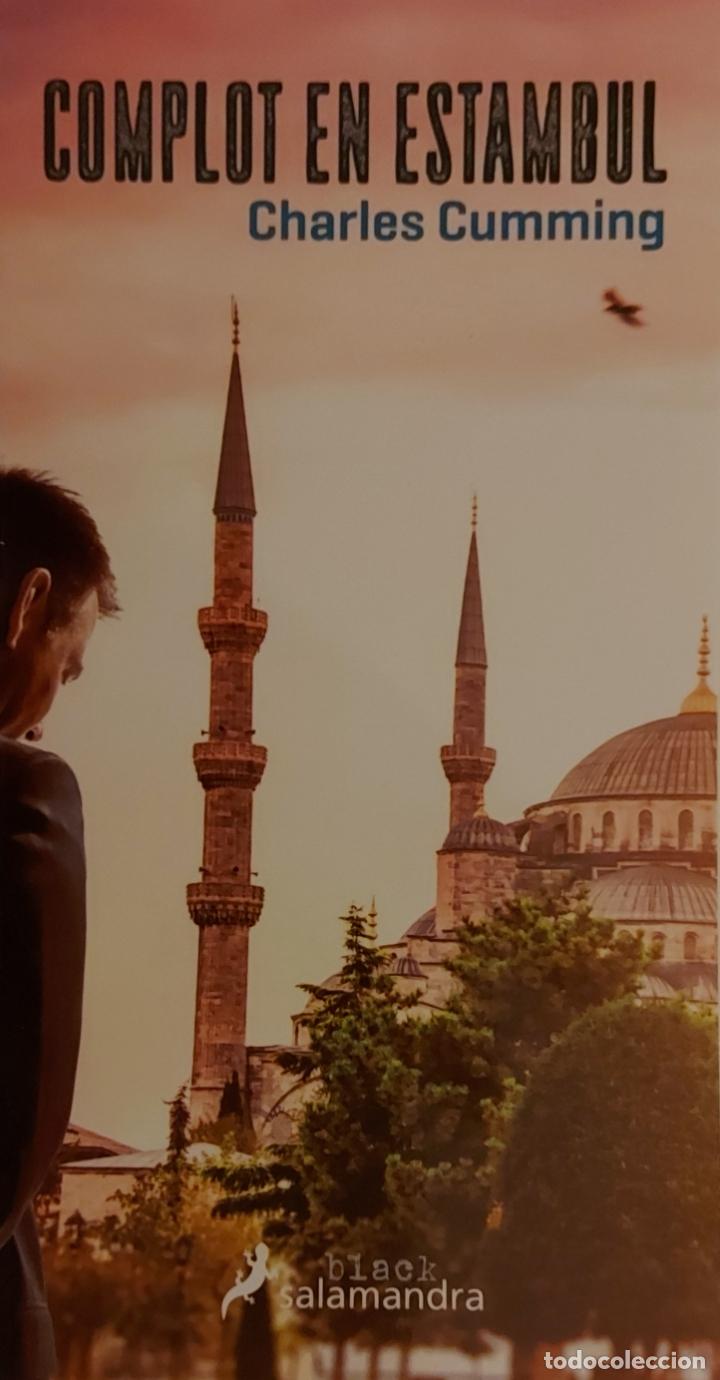 Coleccionismo Marcap&aacute;ginas: MARCAPAGINAS SALAMANDRA .COMPLOT EN ESTAMBUL-T POSTAL