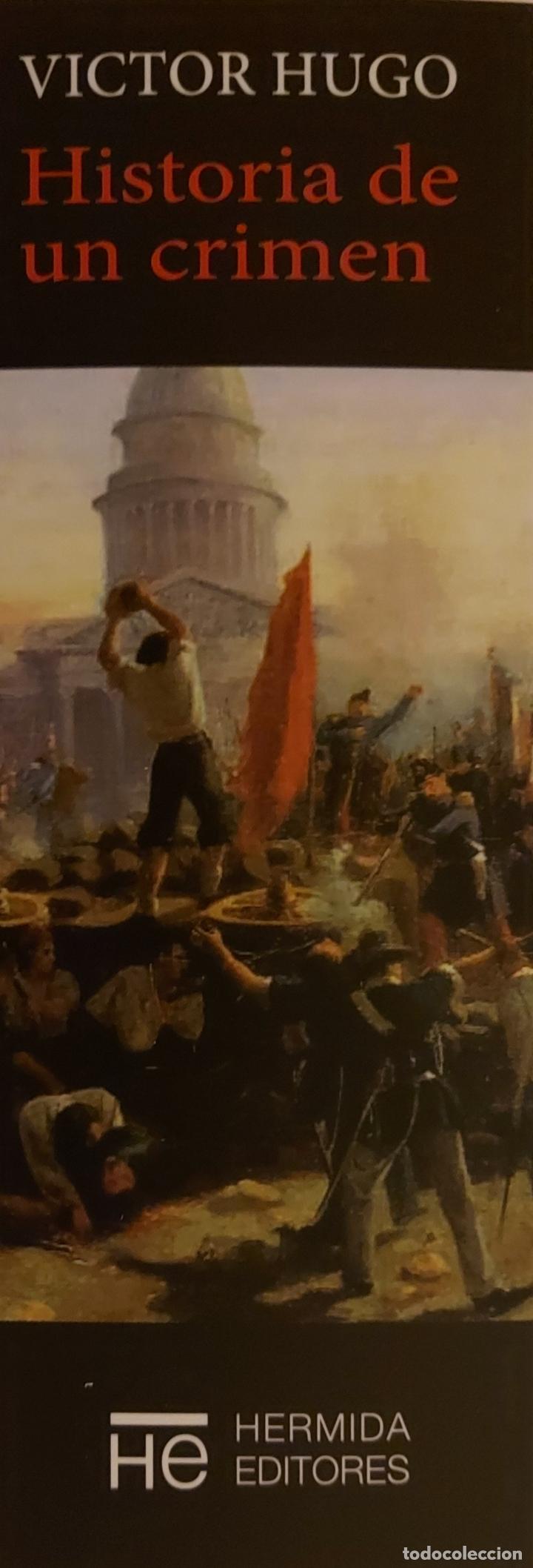Coleccionismo Marcap&aacute;ginas: MARCAP&Aacute;GINAS - HERMIDA EDITORES - HISTORIA DE UN CRIMEN - VICTOR HUGO.