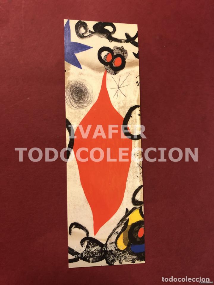 Coleccionismo Marcap&aacute;ginas: MARCAPAGINAS MUSEO DE BELLAS ARTES DE ASTURIAS, OBRA DE JOAN MIRO, PAPEL DURO PLASTIFICADO BRILLANTE