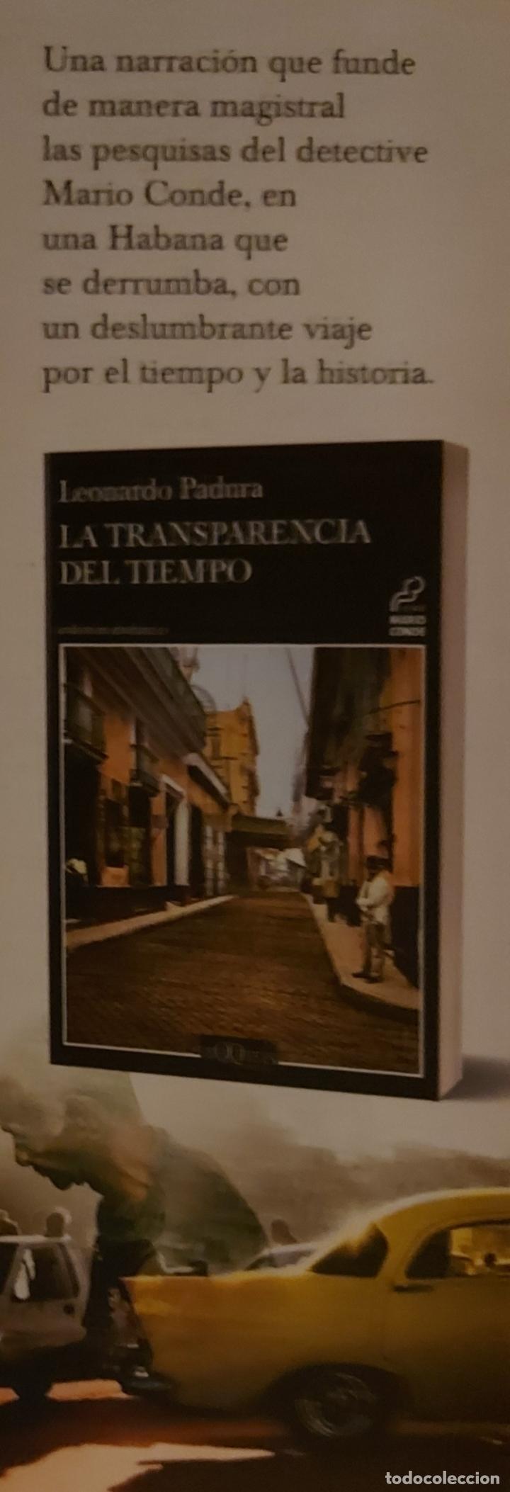 Coleccionismo Marcap&aacute;ginas: Marcap&aacute;ginas . TUSQUETS EDITORES.LA TRANSPARENCIA DEL TIEMPO..LEONARDO PADURA.