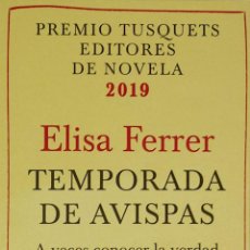 Coleccionismo Marcapáginas: MARCAPÁGINAS EDITORIAL TUSQUETS .TEMPORADA DE ABISPAS.ELISA FERRER.. Lote 366770781