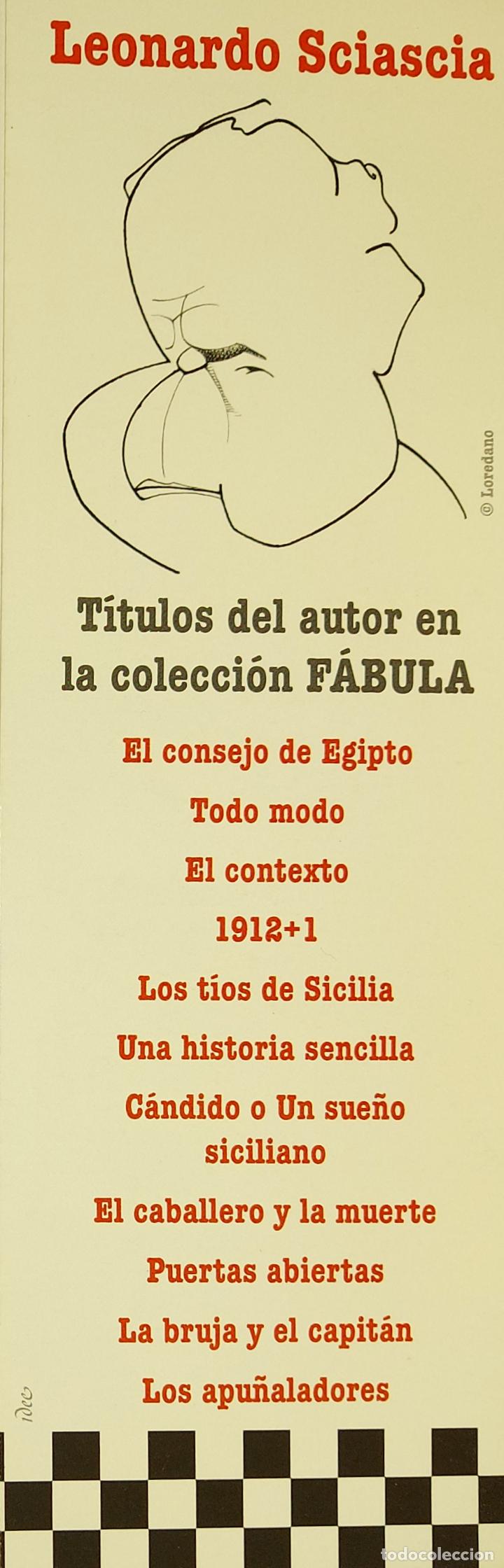 Coleccionismo Marcap&aacute;ginas: MARCAPAGINAS - TUSQUETS EDITORES - COLECCION FABULA - LEONARDO SCIASCIA-
