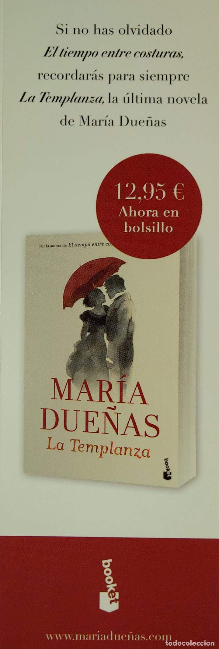 Coleccionismo Marcap&aacute;ginas: MARCAPAGINAS - BOOKET - LA TEMPLANZA - MARIA DUE&Ntilde;AS-