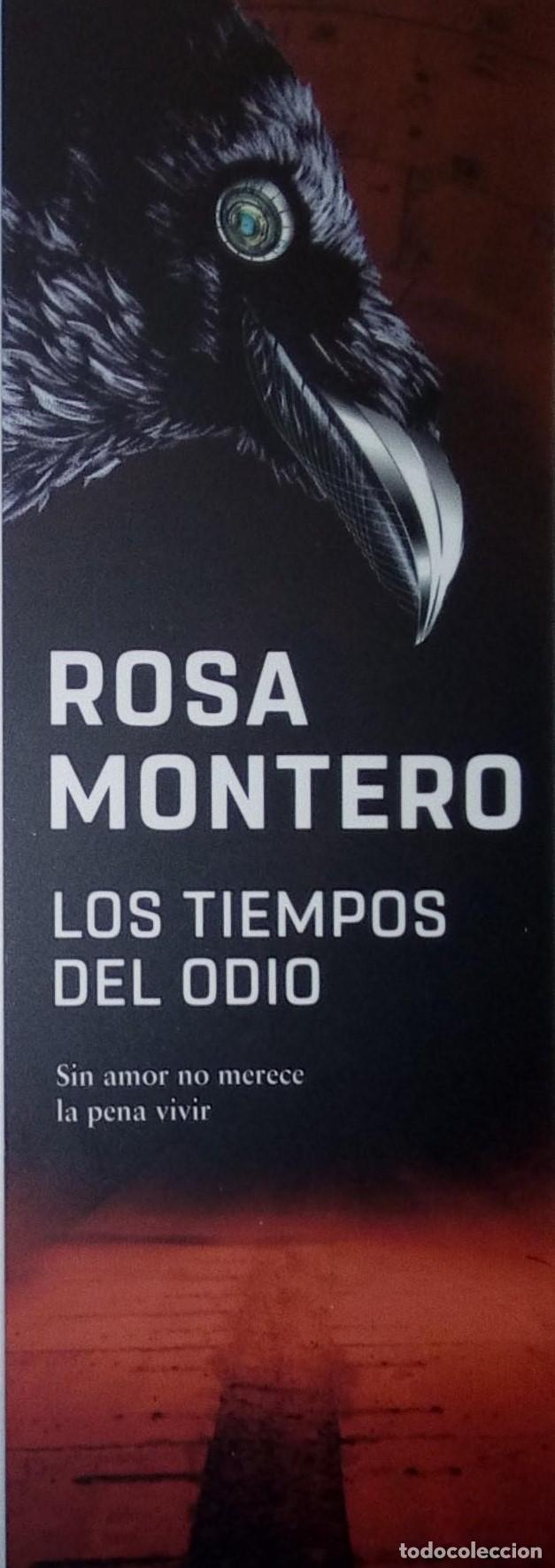 Coleccionismo Marcap&aacute;ginas: MARCAPAGINAS - SEIX BARRAL - LOS TIEMPOS DEL ODIO - ROSA MONTERO-