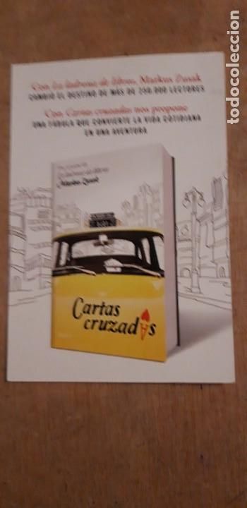 Coleccionismo Marcap&aacute;ginas: 1 *MARCAP&Aacute;GINAS. TAMA&Ntilde;O POSTAL.. CARTAS CRUZADAS ....MARKUS ZUSAK .....LUMEN **