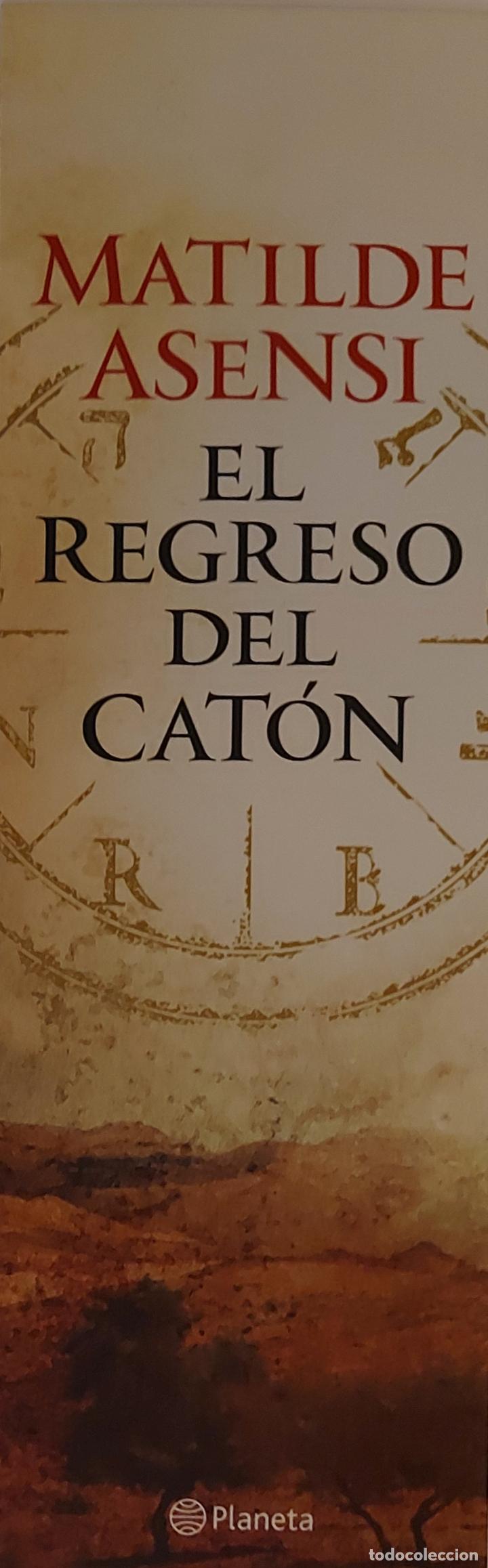 Collezionismo Segnalibri: MARCAPAGINAS - PLANETA - EL REGRESO DEL CAT&Oacute;N - MATILDE ASENSI.