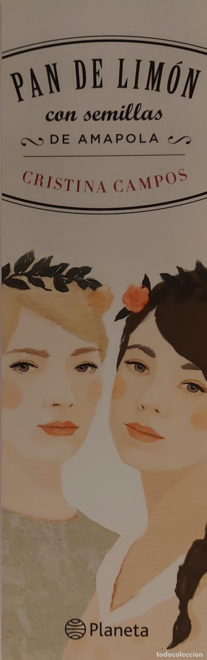 Collectionnisme Marque-pages: MARCAPAGINAS - PLANETA- PAN DE LIM&Oacute;N CON SEMILLAS DE AMAPOLA - CRISTINA CAMPOS -