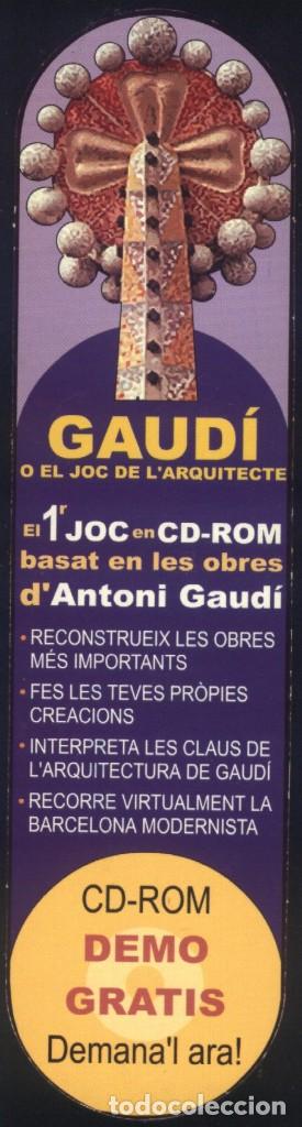 Coleccionismo Marcap&aacute;ginas: M-7771- MARCAP&Aacute;GINAS TROQUELADO. GAUD&Iacute; O EL JOC DE L&acute;ARQUITECTE.