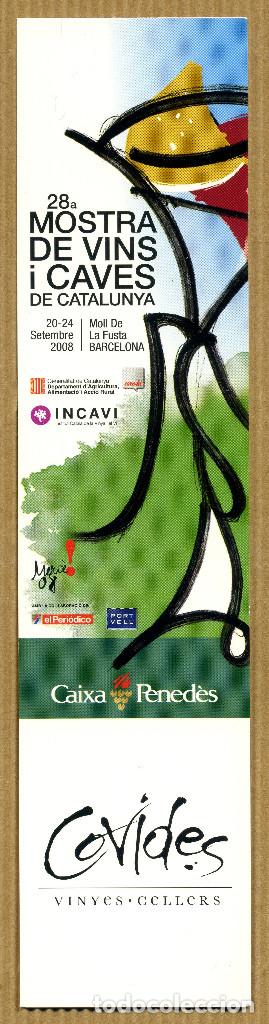 Collectables Bookmark: MARCAPAGINAS 28&ordf; MOSTRA DE VINS I CAVES DE CATALUNYA - COVIDES
