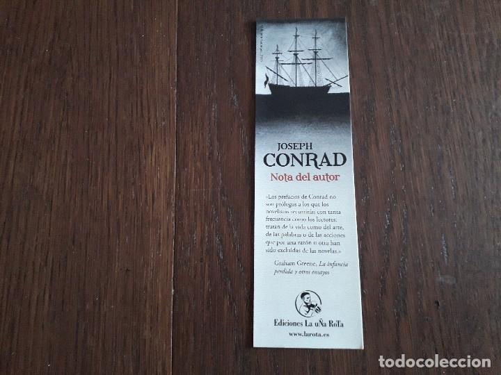 Coleccionismo Marcap&aacute;ginas: marcap&aacute;ginas, punto de libro, Joseph Conrad, ediciones la u&ntilde;a rota.