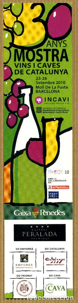 Collectionnisme Marque-pages: MARCAPAGINAS 30&ordf; MOSTRA DE VINS I CAVES DE CATALUNYA - CASTELL PERALADA