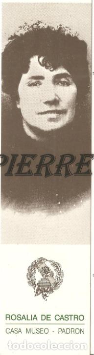 Coleccionismo Marcap&aacute;ginas: MARCAP&Aacute;GINAS-PUNTO DE LIBRO, ROSAL&Iacute;A DE CASTRO, CASA MUSEO-PADRON