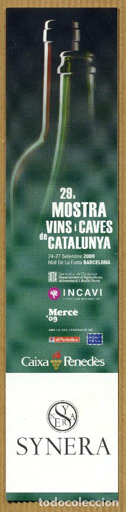 Collectionnisme Marque-pages: MARCAPAGINAS 29&ordf; MOSTRA DE VINS I CAVES DE CATALUNYA - SYNERA