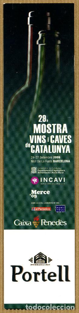Collectionnisme Marque-pages: MARCAPAGINAS 29&ordf; MOSTRA DE VINS I CAVES DE CATALUNYA - PORTELL
