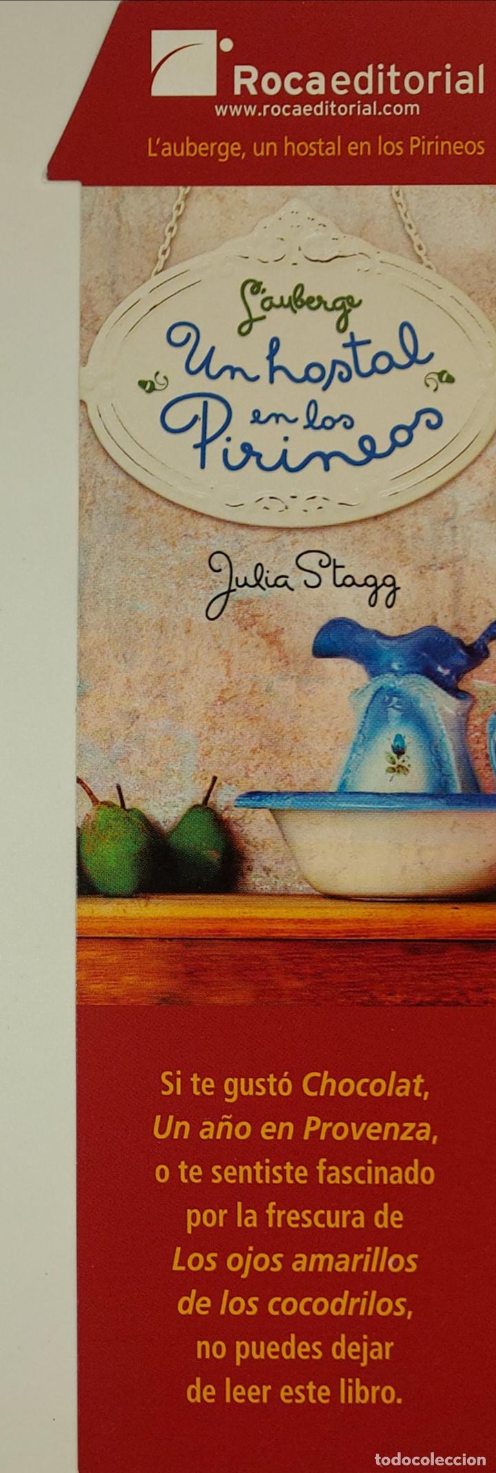 Coleccionismo Marcap&aacute;ginas: MARCAPAGINAS - ROCA EDITORIAL - UN HOSTAL EN LOS PIRINEOS - JULIA STAGG