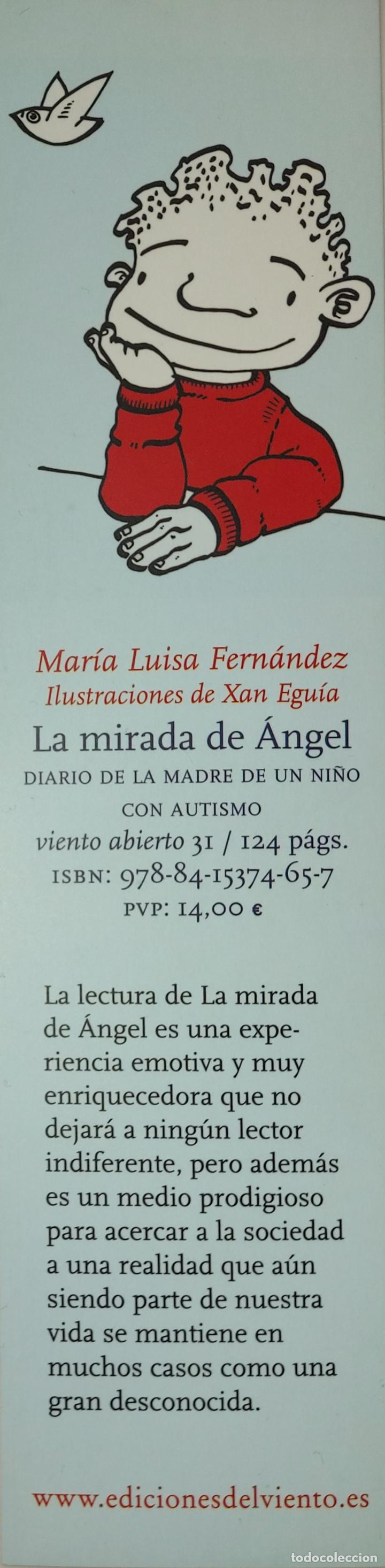 Coleccionismo marcap&aacute;ginas: MARCAPAGINAS - EDICIONES DEL VIENTO - LA MIRADA DE ANGEL. - Foto 1
