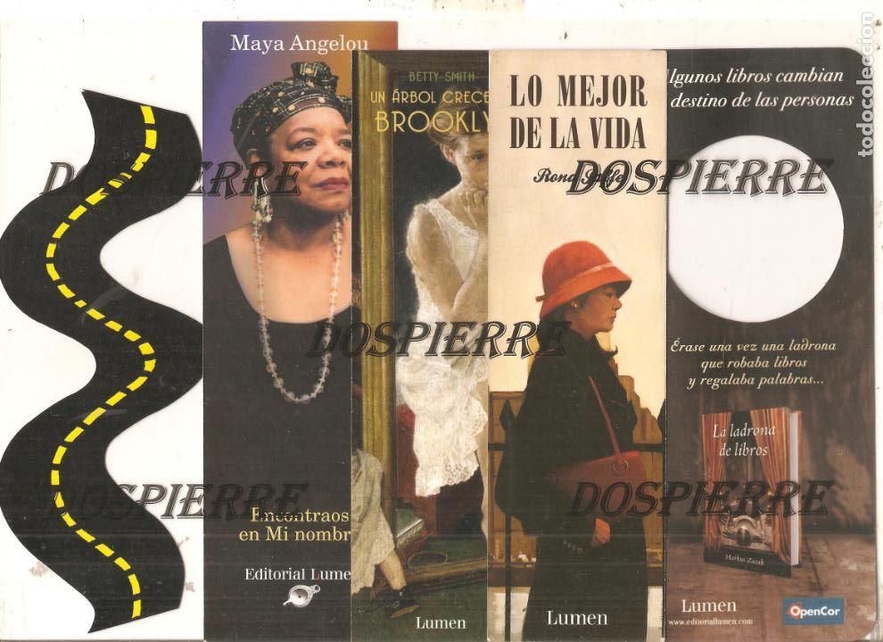 Coleccionismo Marcap&aacute;ginas: MARCAP&Aacute;GINAS-PUNTO DE LIBRO, ED. LUMEN, 5 DISTINTOS