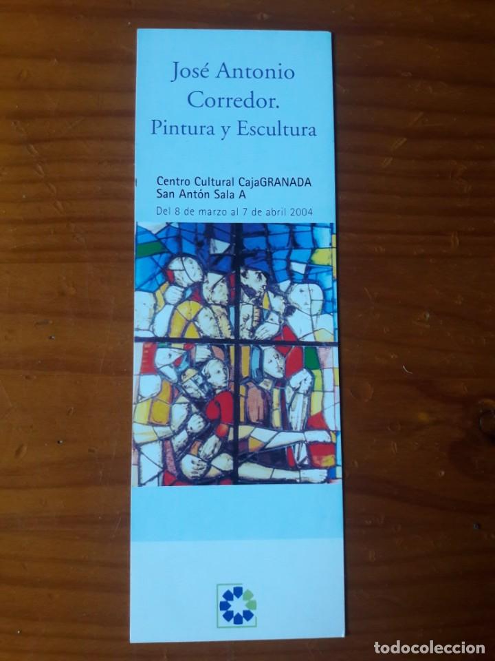 Coleccionismo Marcap&aacute;ginas: MARCAPAGINAS. CENTRO CULTURAL CAJA GRANADA. JOS&Eacute; ANTONIO CORREDOR. PINTURA Y ESCULTURA