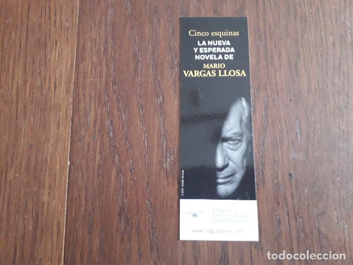Coleccionismo Marcap&aacute;ginas: marcap&aacute;ginas, punto de libro, cinco esquinas, Mario Vargas Llosa. Alfaguara