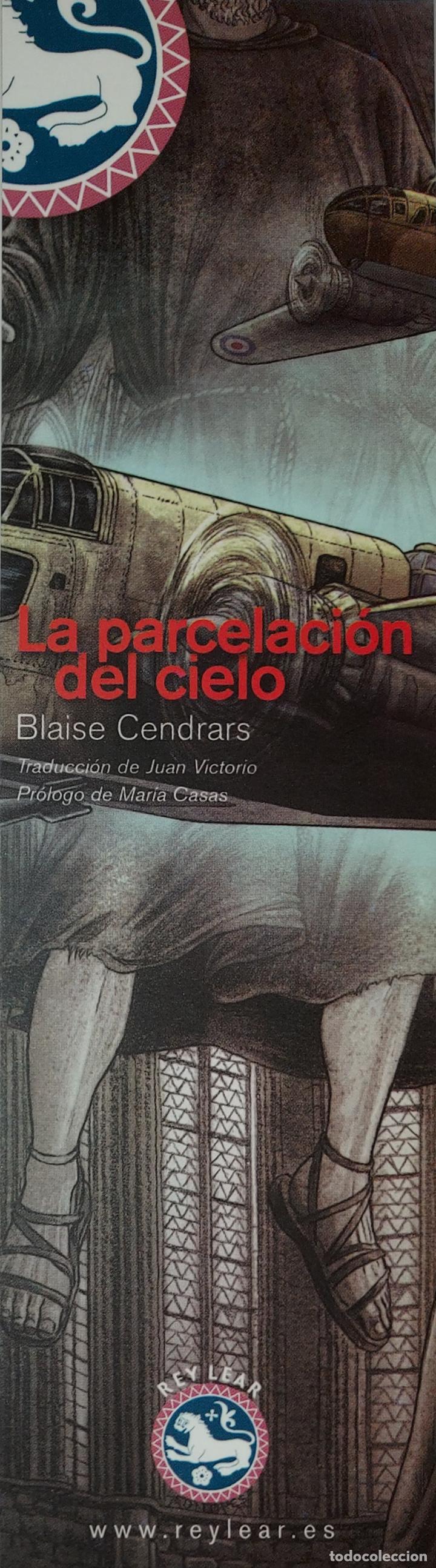 Coleccionismo marcap&aacute;ginas: MARCAPAGINAS - REY LEAR - LA PARCELACION DEL CIELO. - Foto 1