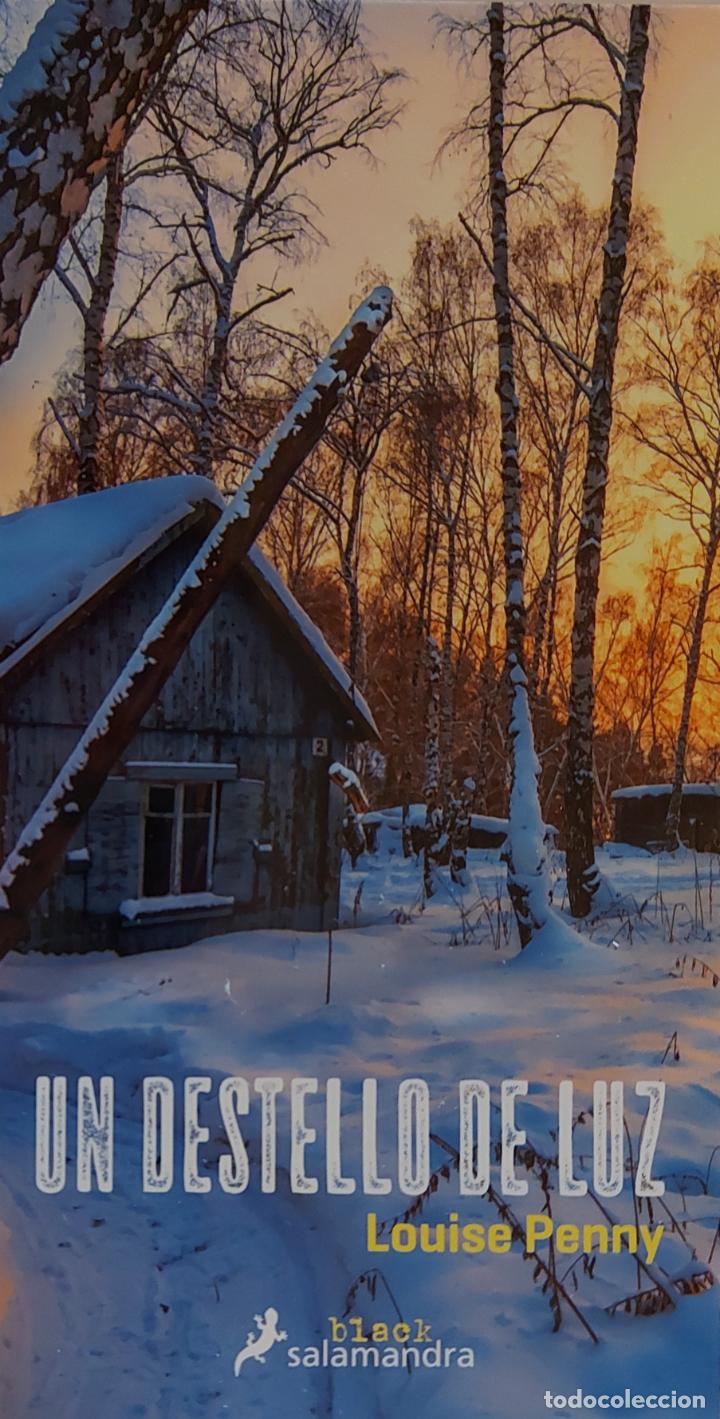 Sammeln von Lesezeichen: MARCAPAGINAS - SALAMANDRA - UN DESTELLO DE LUZ. LOUISE PENNY-T.POSTAL-