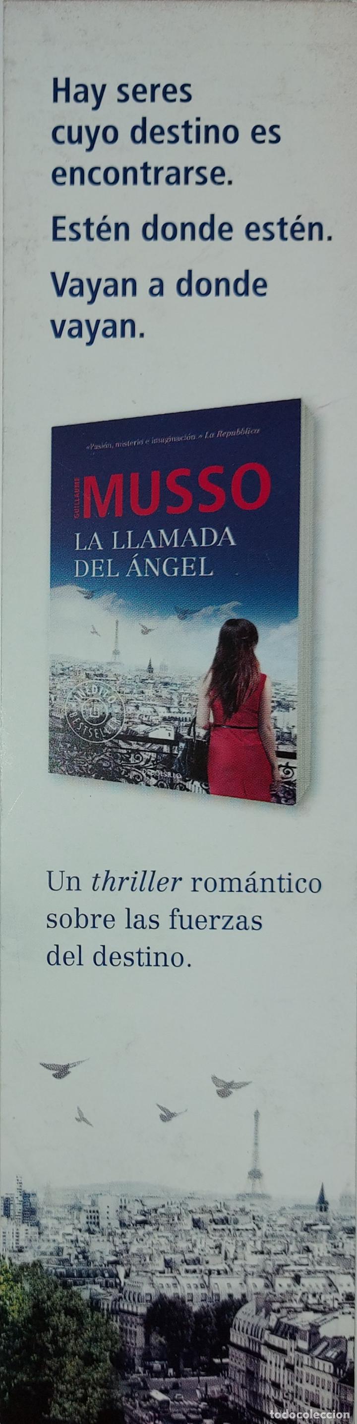 Coleccionismo Marcap&aacute;ginas: MARCAPAGINAS - DEBOLSILLO - LA LLAMADA DEL ANGEL - .GUILLAUME MUSSO-