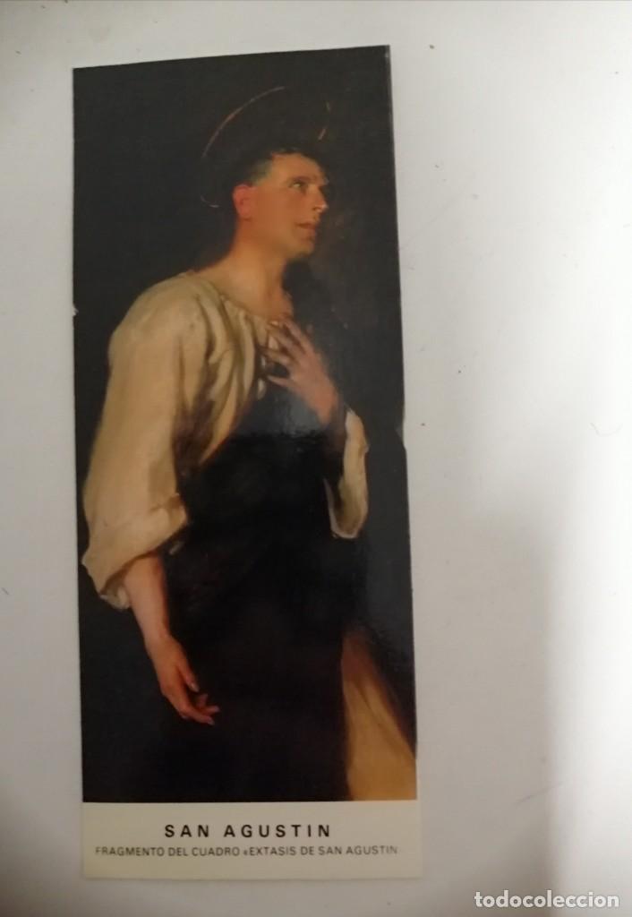 Coleccionismo Marcap&aacute;ginas: Marcapaginas religioso san Agust&iacute;n