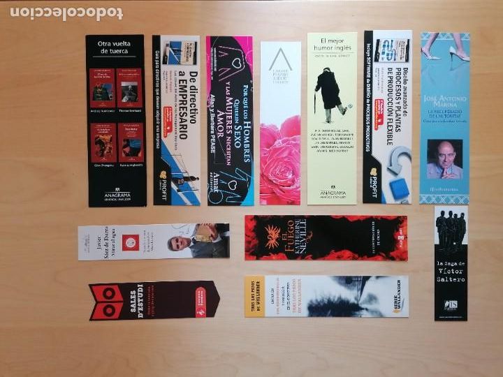 Coleccionismo marcap&aacute;ginas: LOTE DE 12 MARCAP&Aacute;GINAS VARIADOS - Foto 1