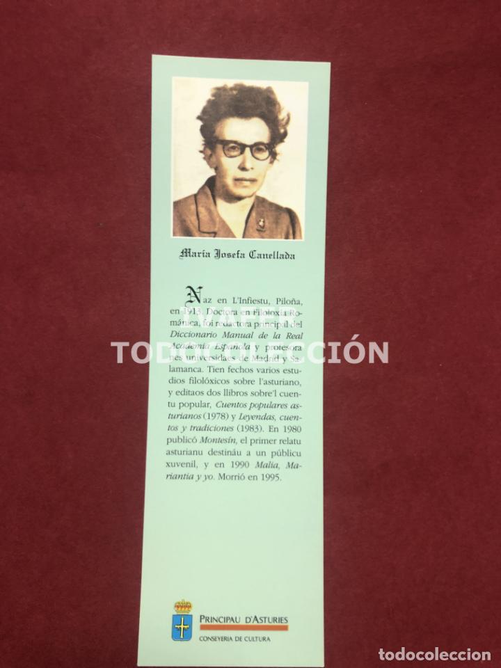 Collectionnisme Marque-pages: MARCAPAGINAS LITERATURA ASTURIANA, BIOGRAFIA Y TEXTO OBRA DE MARIA JOSEFA CANELLADA, 1997