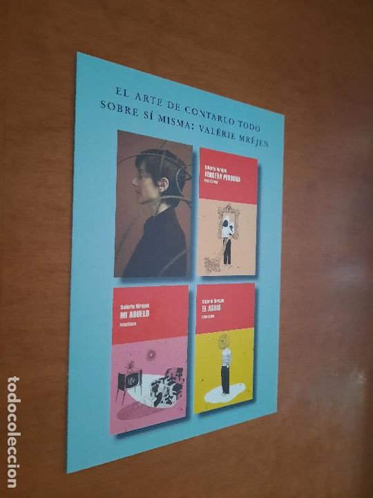 Coleccionismo Marcap&aacute;ginas: VALERIE MREJEN. TIPO POSTAL. MARCAP&Aacute;GINAS. LITERATURA. DOBLE CARA. BUEN ESTADO. SIN USO