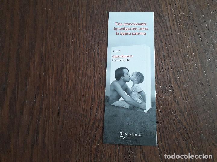 Coleccionismo Marcap&aacute;ginas: marcap&aacute;ginas, punto de libro, libro de familia, Galder Reguera. Seix Barral.