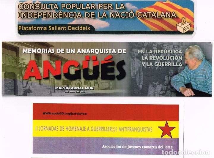 Collectionnisme Marque-pages: LOTE 5 INTERESANTES MARCAP&Aacute;GINAS DIFERENTES TIPOS BASICAMENTE REIVINDICATIVOS