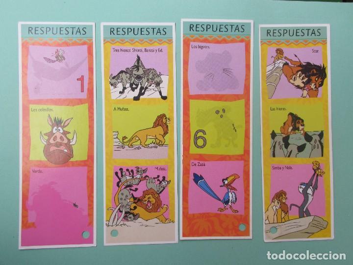 Coleccionismo Marcap&aacute;ginas: MARCAPAGINAS DE DIENEY DE LA PELICULA EL REY LEON