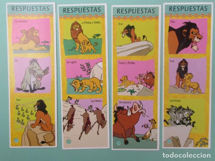 Coleccionismo Marcap&aacute;ginas: MARCAPAGINAS DE DIENEY DE LA PELICULA EL REY LEON
