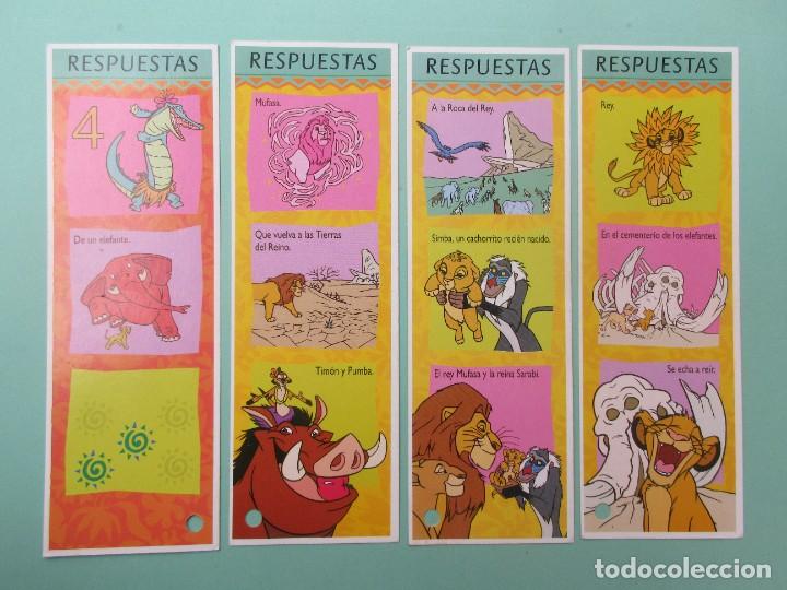 Coleccionismo Marcap&aacute;ginas: MARCAPAGINAS DE DIENEY DE LA PELICULA EL REY LEON