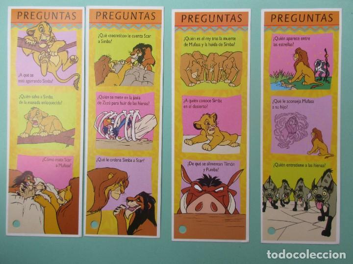 Coleccionismo Marcap&aacute;ginas: MARCAPAGINAS DE DIENEY DE LA PELICULA EL REY LEON
