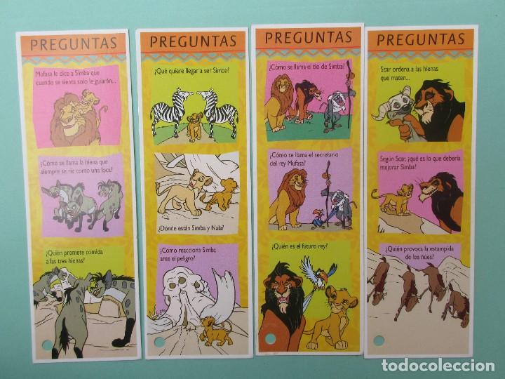 Coleccionismo Marcap&aacute;ginas: MARCAPAGINAS DE DIENEY DE LA PELICULA EL REY LEON