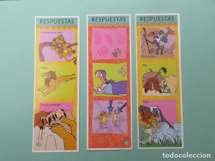 Coleccionismo Marcap&aacute;ginas: MARCAPAGINAS DE DIENEY DE LA PELICULA EL REY LEON
