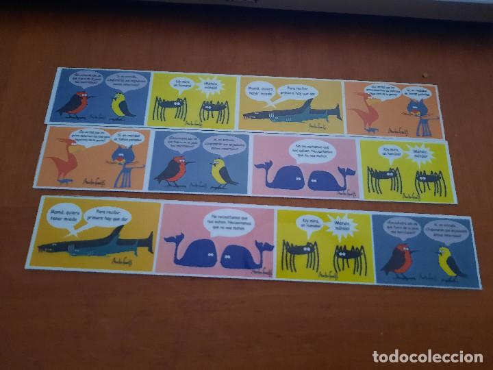 Coleccionismo Marcap&aacute;ginas: COPIAS COCA. VI&Ntilde;ETAS. HUMOR. COMIC 3 DISTINTOS, MARCAPAGIAS. DOBLE CARA. BUEN ESTADO. SIN USO