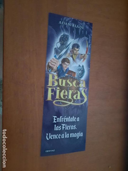 Coleccionismo Marcap&aacute;ginas: BUSCA FIERAS. LITERARTURA. MARCAPAGIAS. DOBLE CARA. BUEN ESTADO. SIN USO