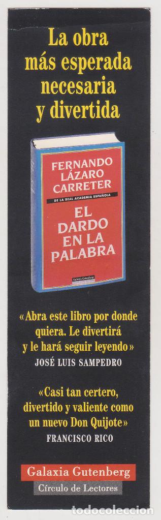 Coleccionismo marcap&aacute;ginas: MARCAP&Aacute;GINAS - EL DARDO EN LA PALABRA - BUEN ESTADO