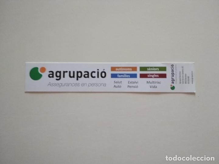 Coleccionismo marcap&aacute;ginas: PUNT DE LLIBRE MARCAP&Aacute;GINAS AGRUPACI&Oacute; M&Uacute;TUA CALENDARIO 2015 REVERSO