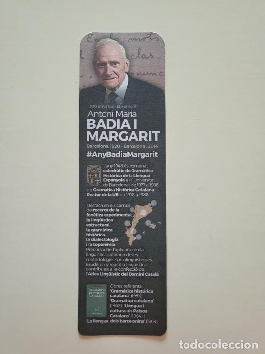Coleccionismo marcap&aacute;ginas: MARCAP&Aacute;GINAS PUNTO DE LIBRO ANTONI MARIA BARDIA I MARGARIT