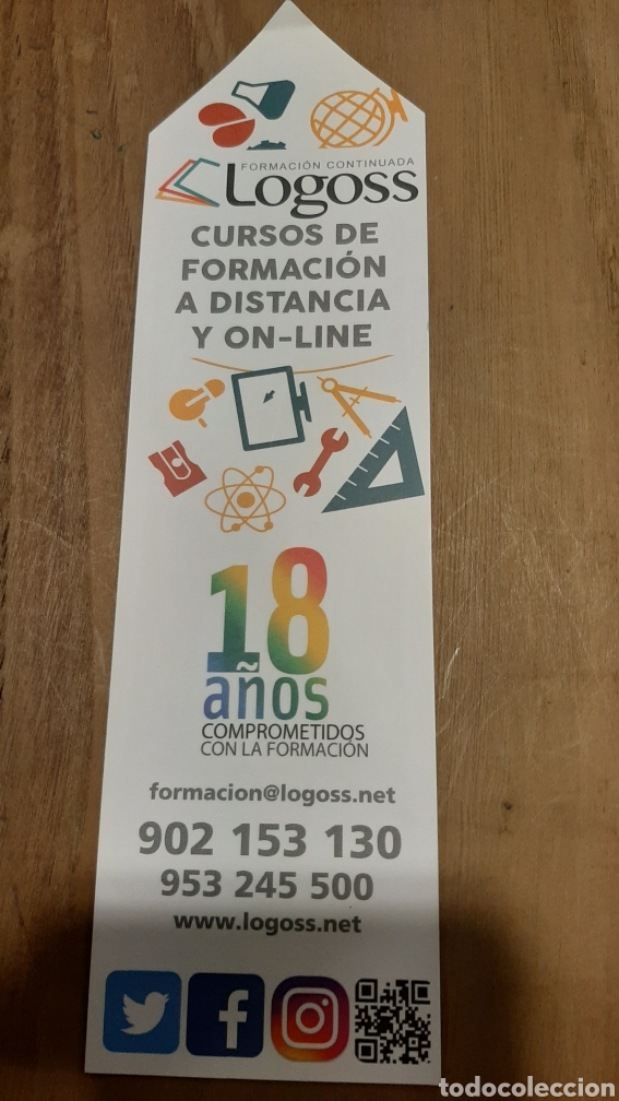 Coleccionismo marcap&aacute;ginas: MARCAPAGINAS LOGOS FORMACI&Oacute;N CONTNUADA - Foto 2