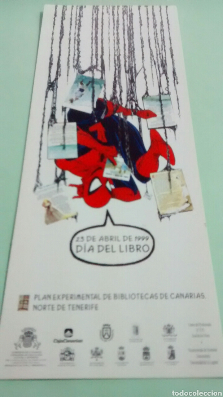 Coleccionismo marcap&aacute;ginas: MARCAPAGINAS DIA DEL LIBRO 1999-TENERIFE - Foto 2