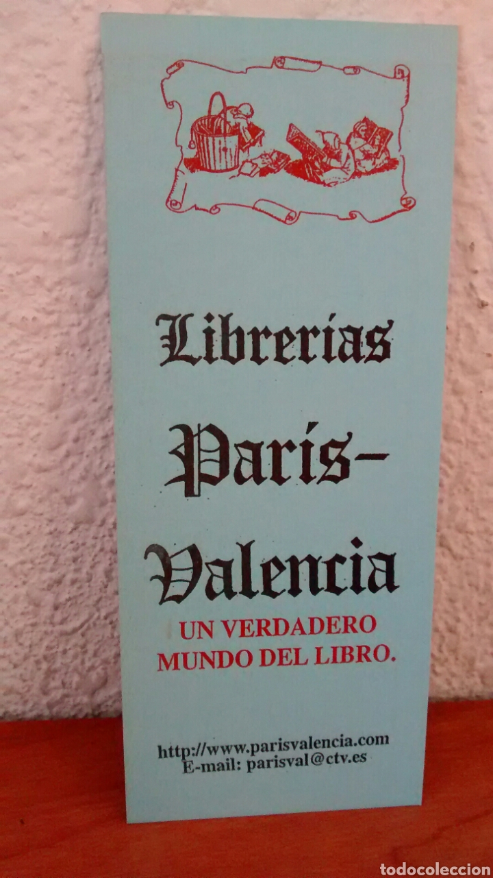 Coleccionismo marcap&aacute;ginas: MARCAPAGINAS LIBRERIAS PARIS-VALENCIA - Foto 1