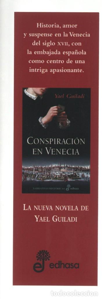 Coleccionismo Marcap&aacute;ginas: MARCAPAGINAS, CONSPIRACION EN VENECIA. YAEL GUILADI. EDHASA.